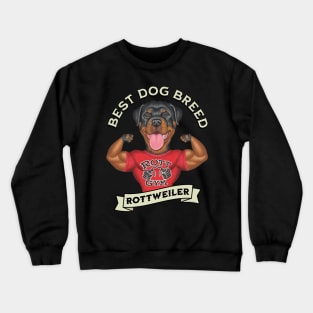 Muscular Rottweiler Best Dog Breed Crewneck Sweatshirt